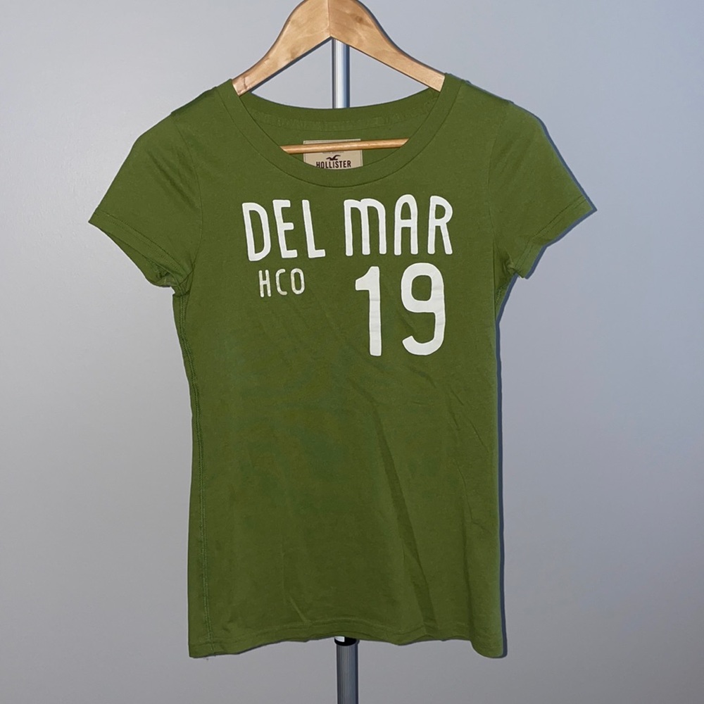 Hollister Green T-Shirt Size M